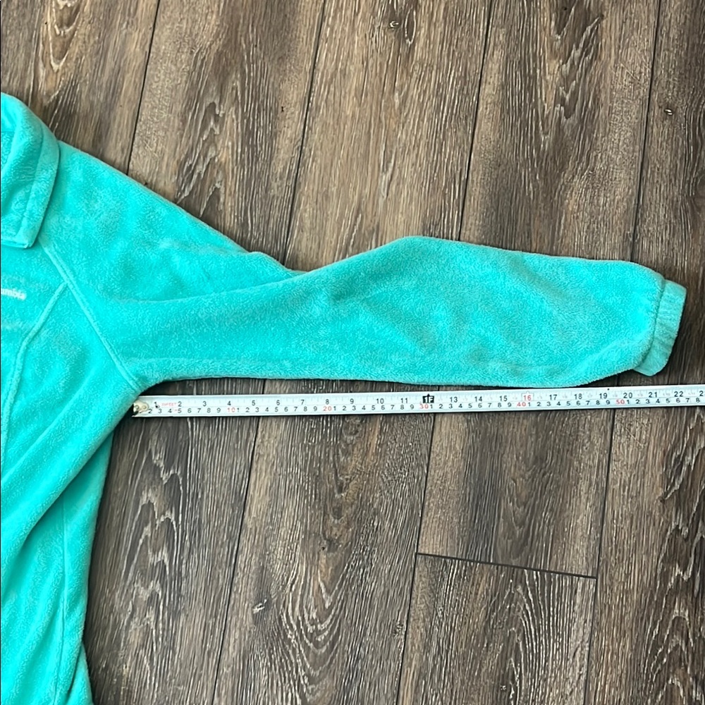 Columbia Turquoise Zip Up Fleece Jacket Ladies Large - Picture 12 of 14